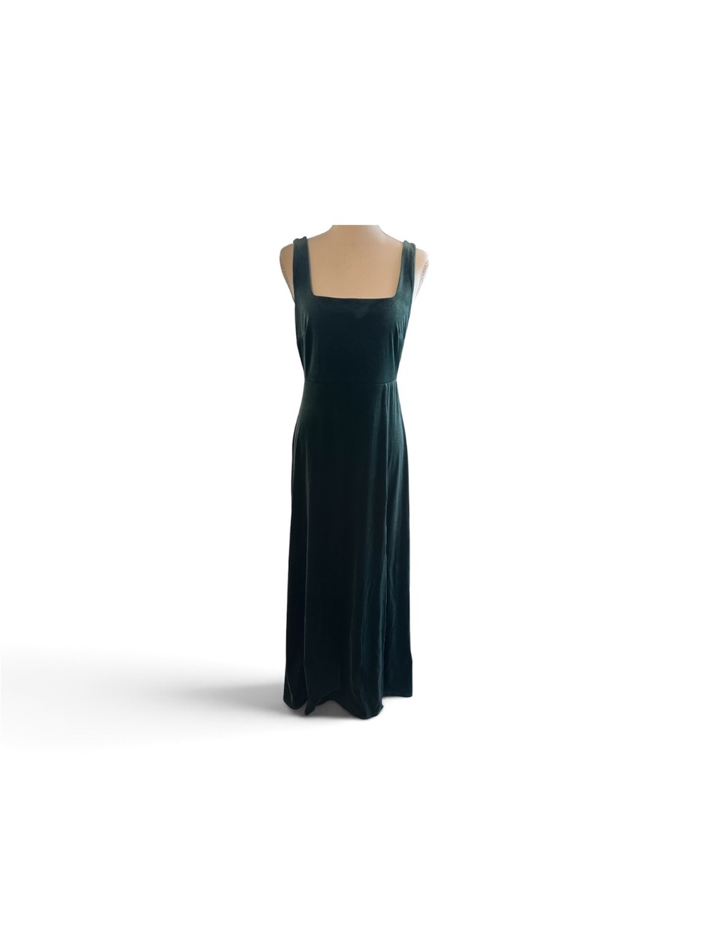 Birdy Grey Elegant Dark Green Velvet Maxi Dress, Size Small, Dry Clean Only